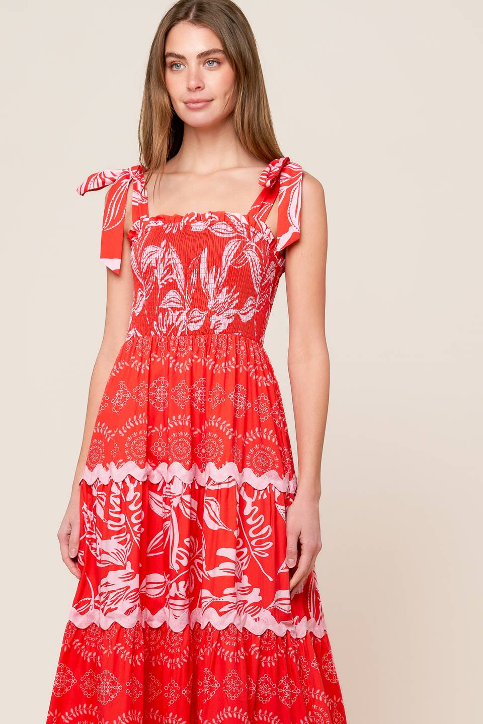 BRIGHTER DAYS WOVEN MAXI DRESS Flying Tomato