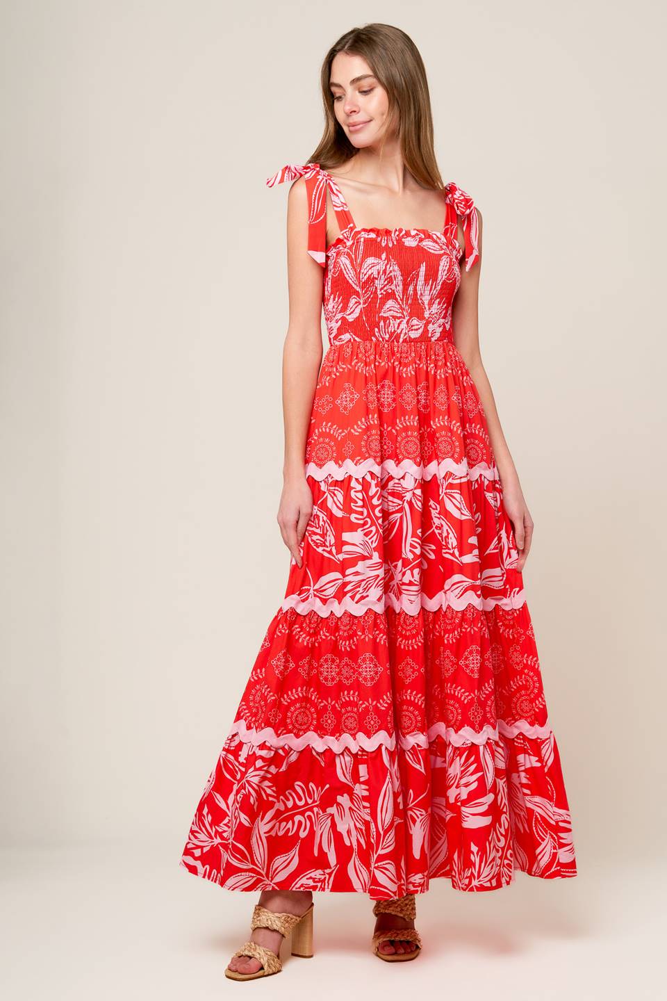 BRIGHTER DAYS WOVEN MAXI DRESS Flying Tomato