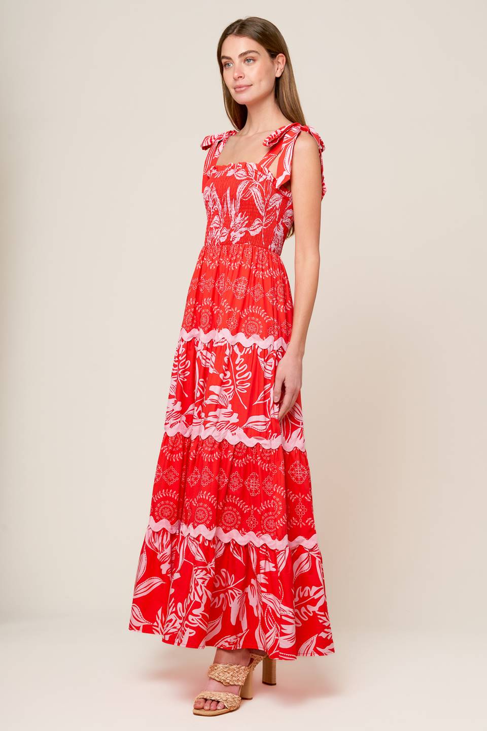 BRIGHTER DAYS WOVEN MAXI DRESS Flying Tomato