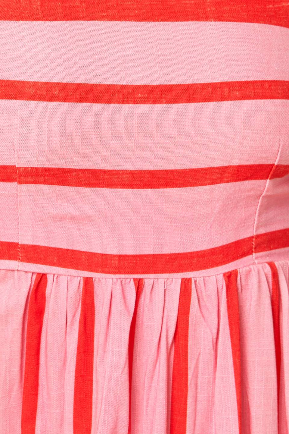 SPEAK NOW WOVEN MIDI DRESS Flying Tomato