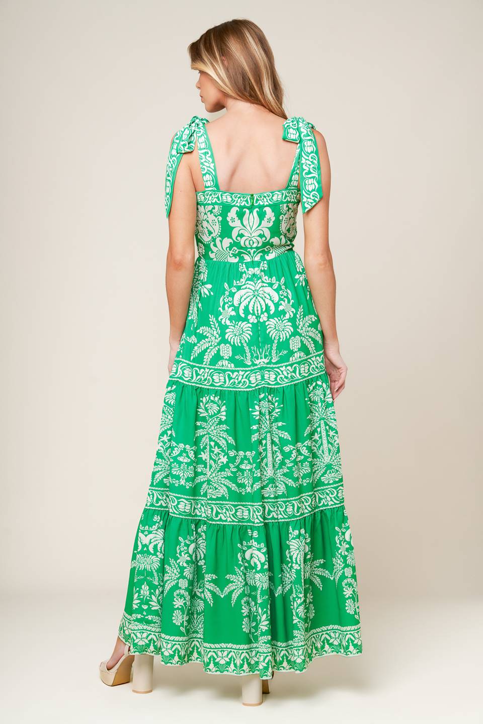SWEET LIKE GREEN WOVEN MAXI DRESS Flying Tomato
