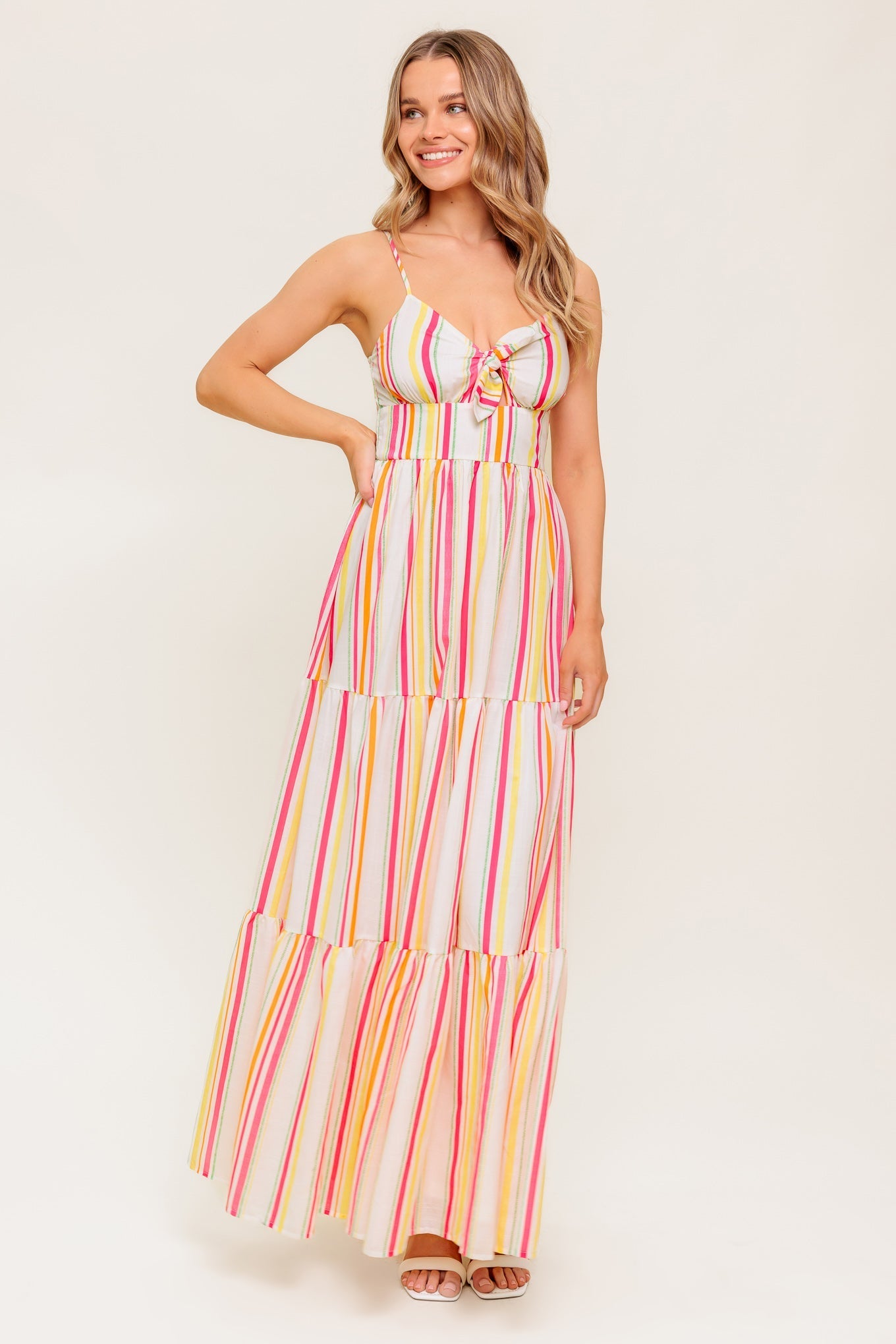 SEE THE GOOD WOVEN MAXI DRESS Flying Tomato