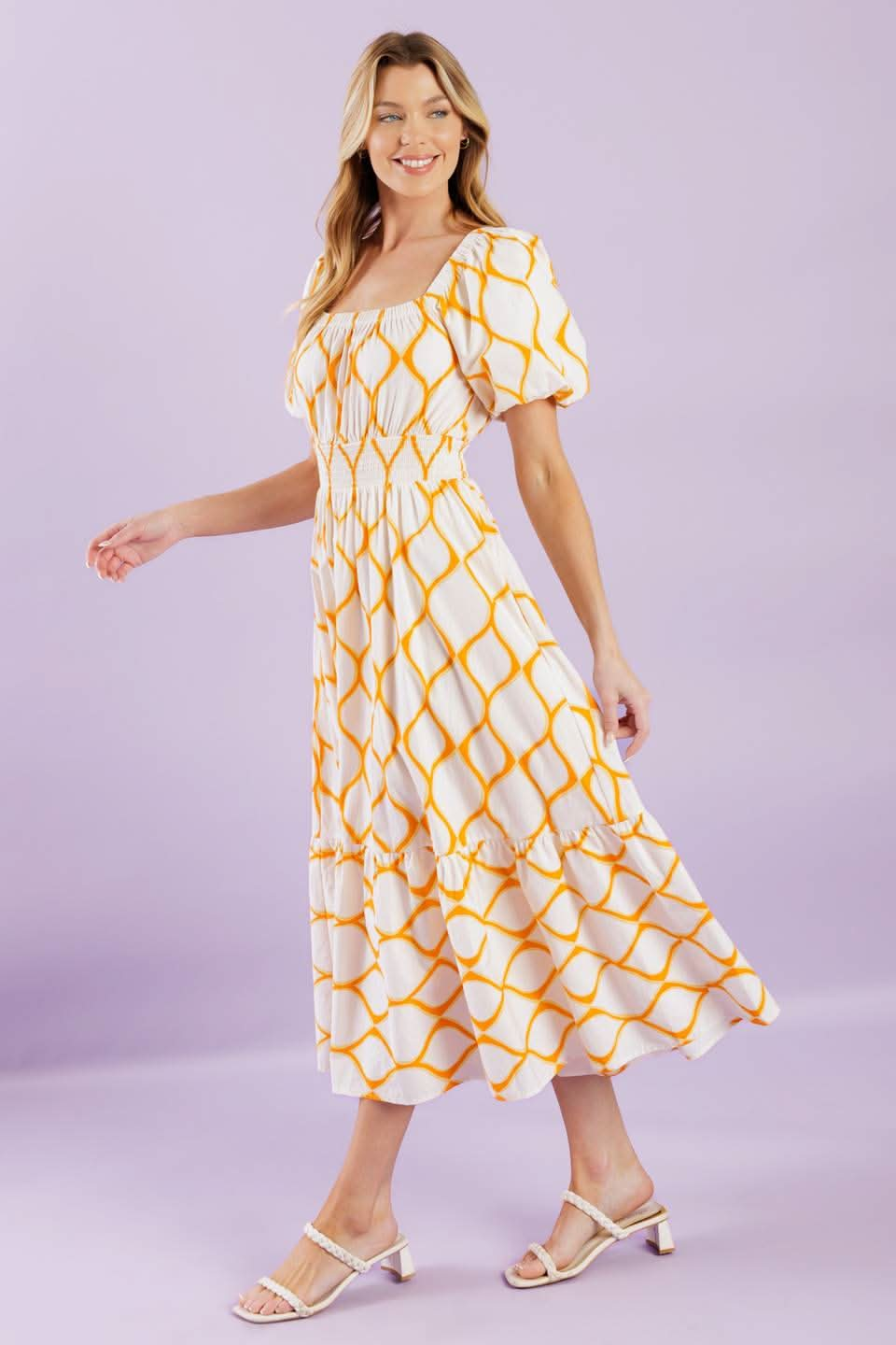 SUMMER CHIC WOVEN MIDI DRESS