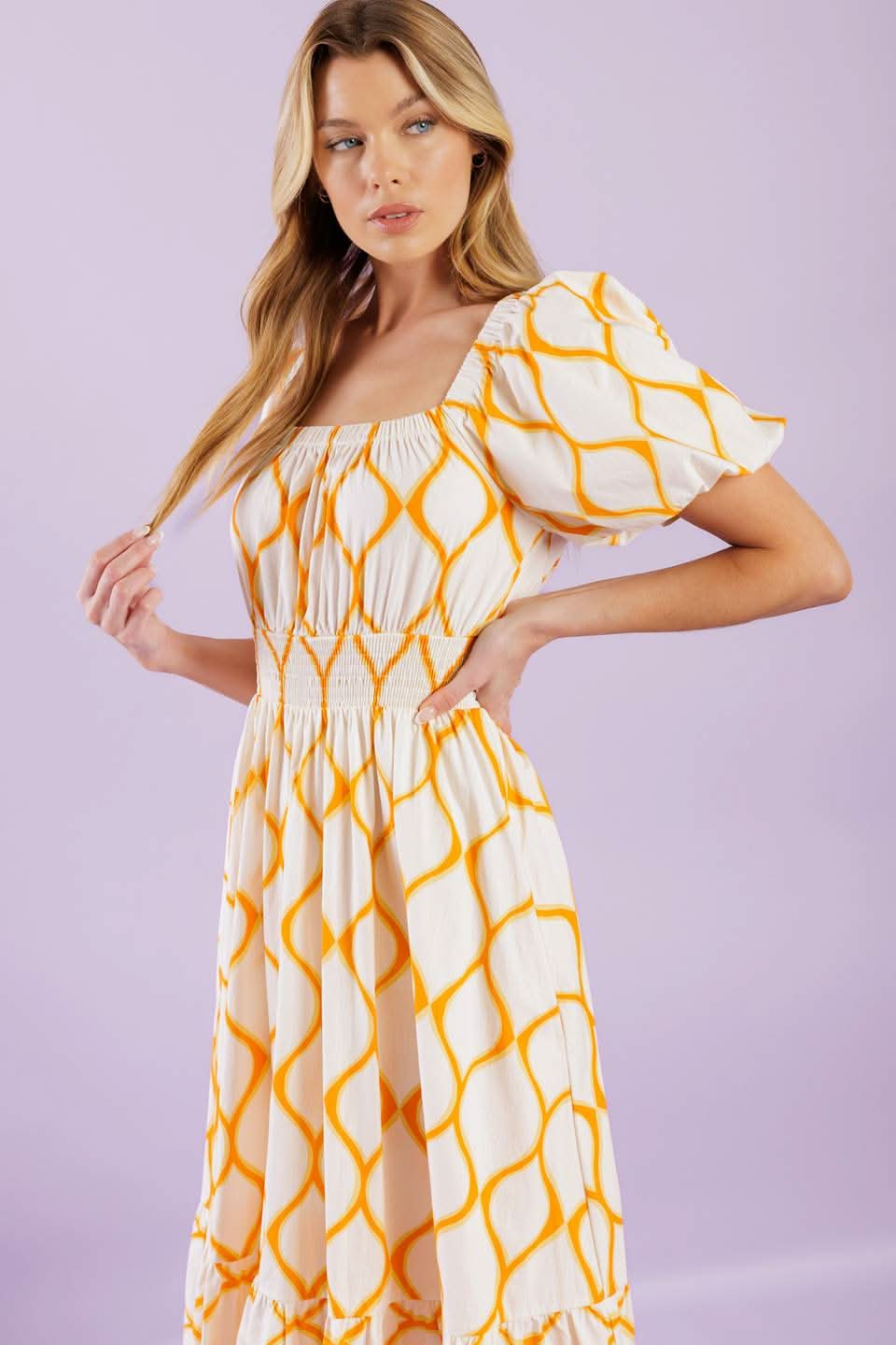 SUMMER CHIC WOVEN MIDI DRESS