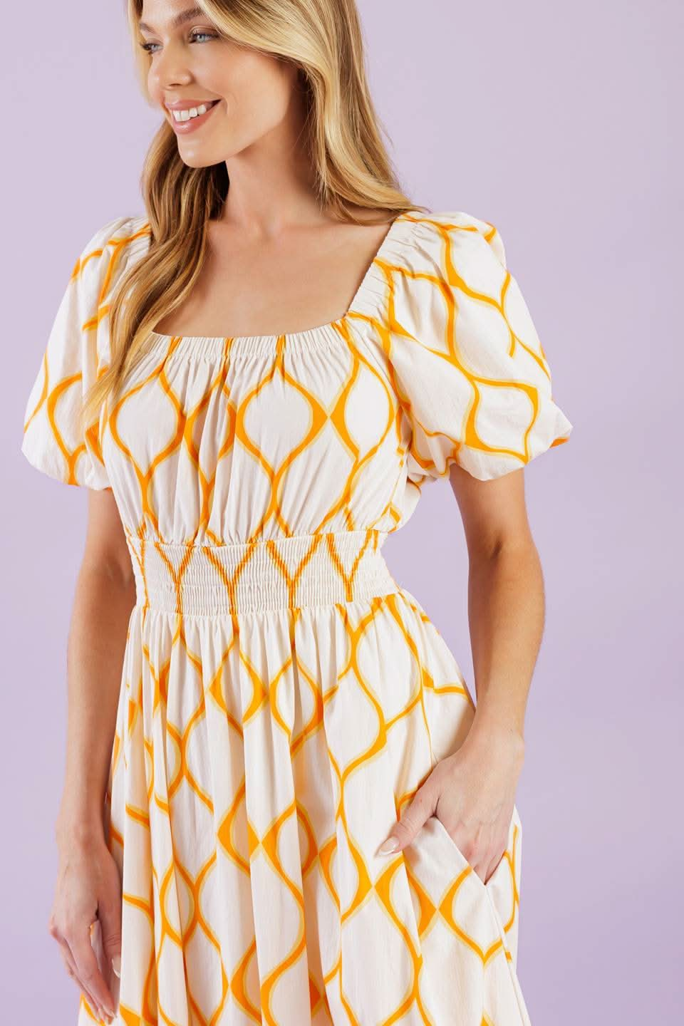 SUMMER CHIC WOVEN MIDI DRESS