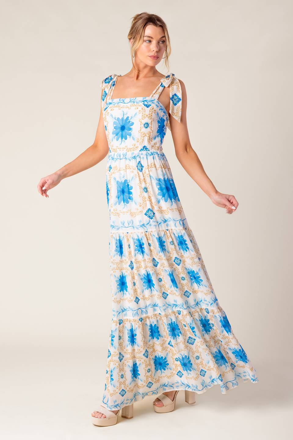 MY DEBUT WOVEN MAXI DRESS Flying Tomato