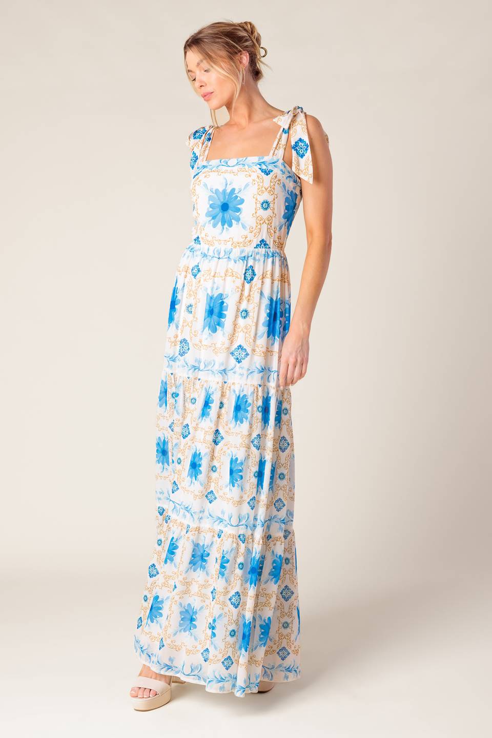 MY DEBUT WOVEN MAXI DRESS Flying Tomato
