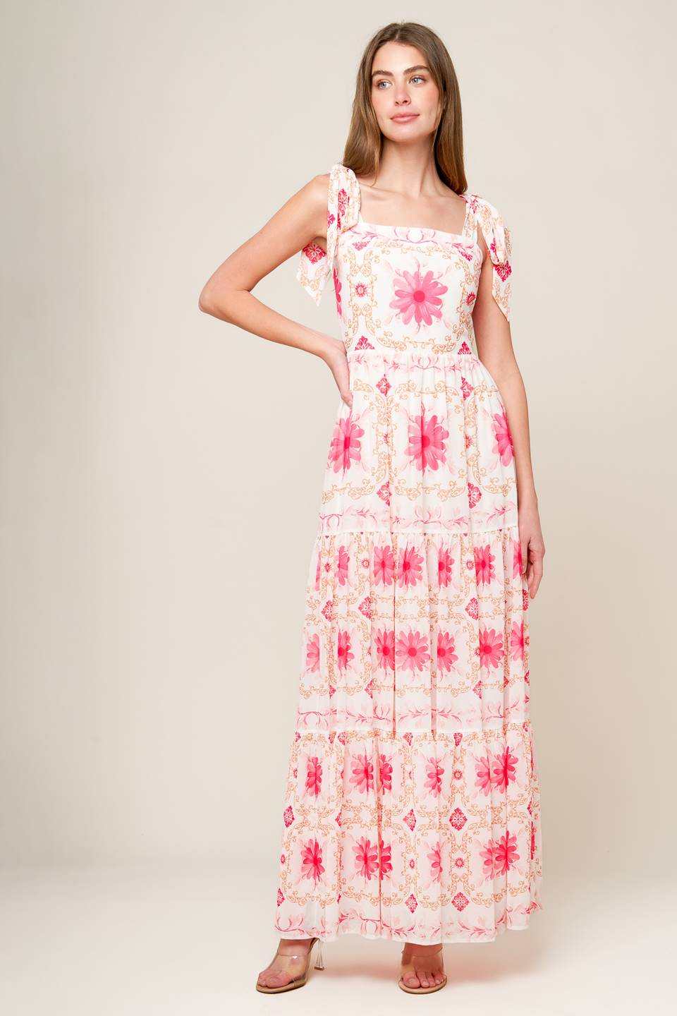 MY DEBUT WOVEN MAXI DRESS