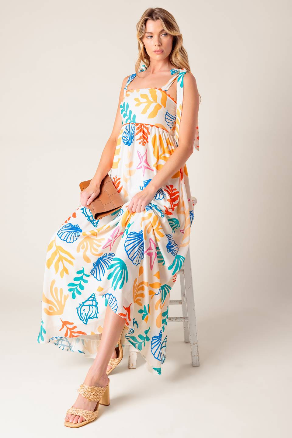 FROLIC THROUGH FIELDS WOVEN MAXI DRESS Flying Tomato