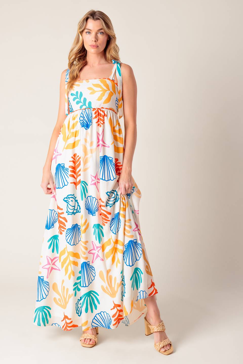 FROLIC THROUGH FIELDS WOVEN MAXI DRESS Flying Tomato