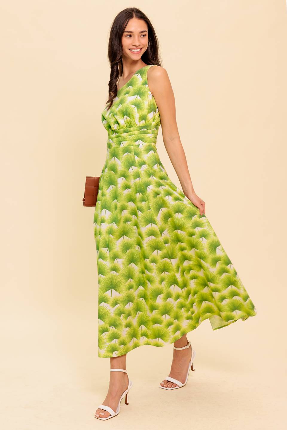 WALK IN THE GARDEN WOVEN MDI DRESS Flying Tomato