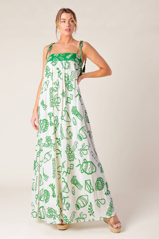 EVERYDAY BLISS WOVEN MAXI DRESS Flying Tomato