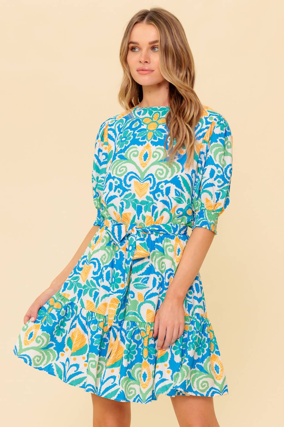 LOVE IN YOUR EYES WOVEN MNI DRESS Flying Tomato