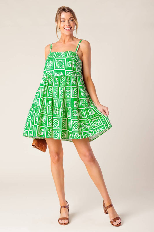 A WORLD FULL OF WONDER WOVEN MINI DRESS Flying Tomato