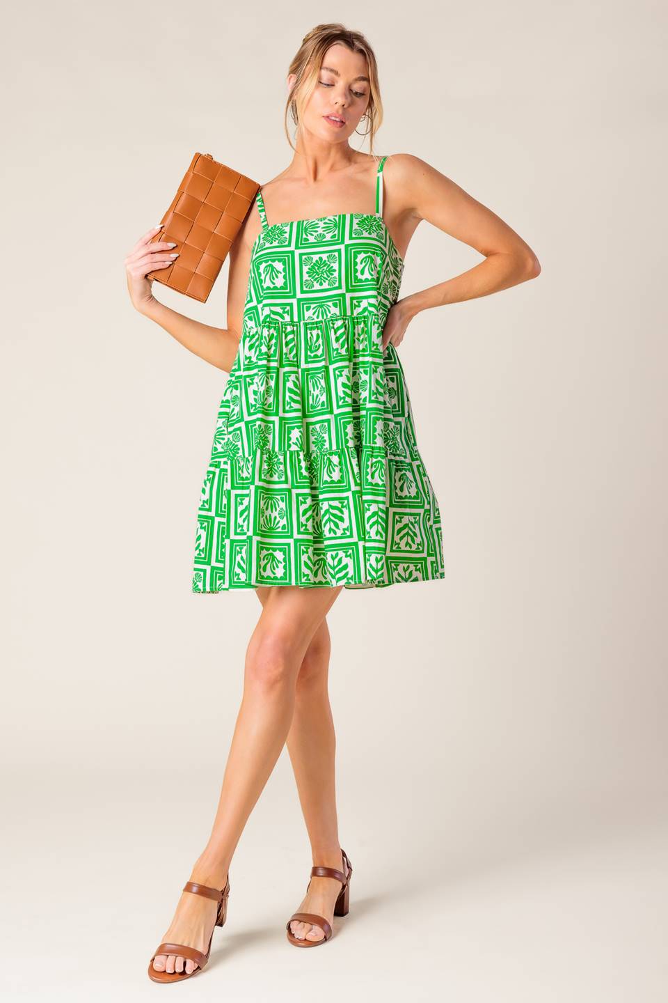 A WORLD FULL OF WONDER WOVEN MINI DRESS Flying Tomato