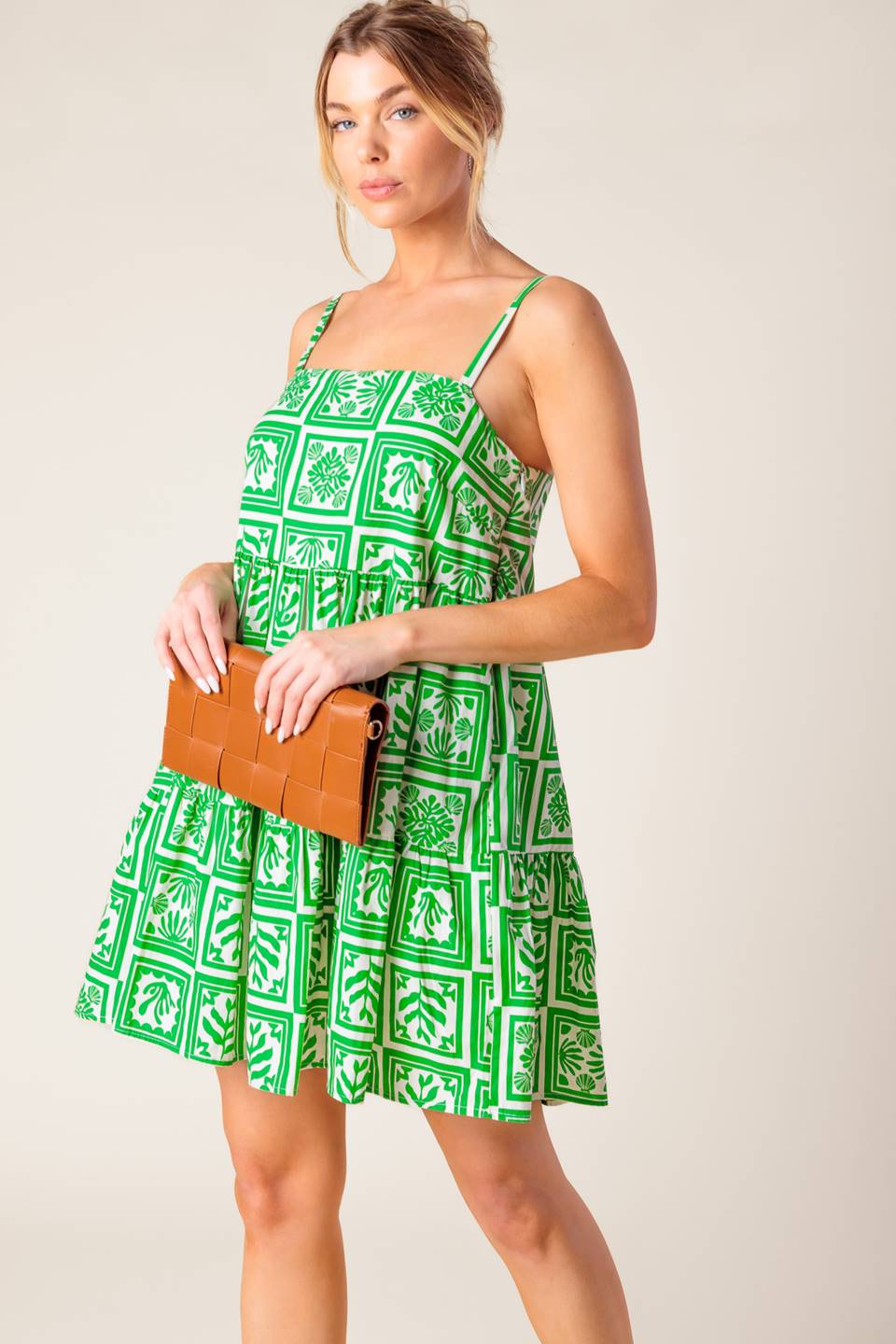 A WORLD FULL OF WONDER WOVEN MINI DRESS Flying Tomato