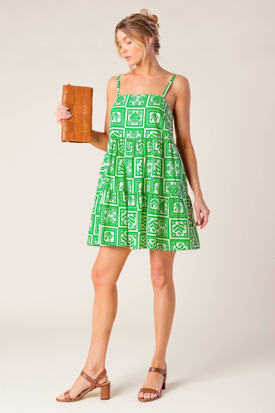 A WORLD FULL OF WONDER WOVEN MINI DRESS Flying Tomato
