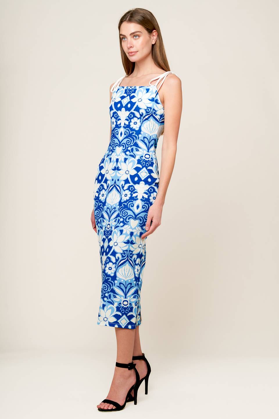 IN THE COUNTRYSIDE WOVEN MIDI DRESS Flying Tomato