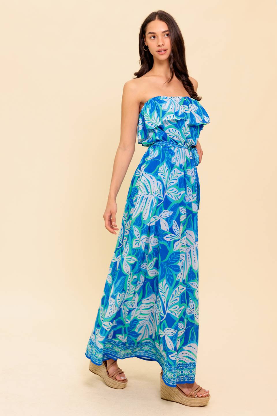 MANHATTAN ROMANCE WOVEN MAXI DRESS Flying Tomato