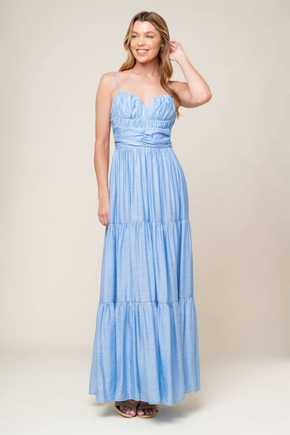 MOMENT MAKER WOVEN MAXI DRESS