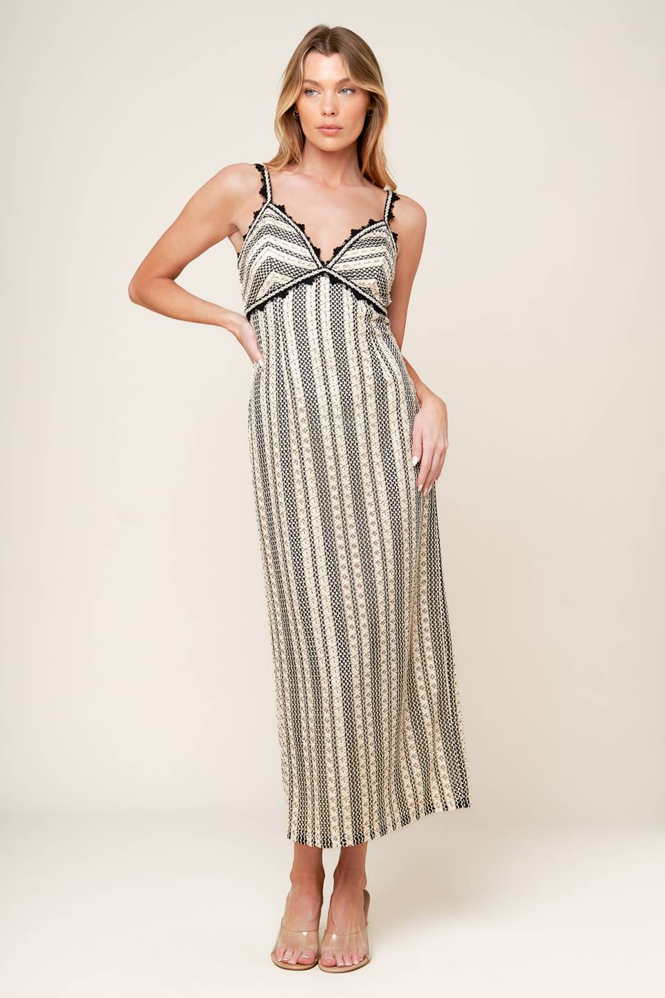 TAKE ME AWAY CROCHET LACE MIDI DRESS Flying Tomato