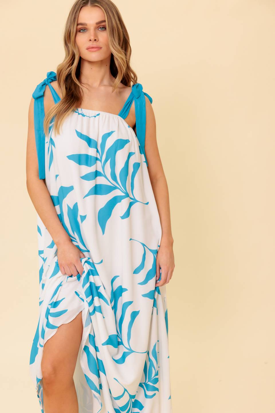 AMALFI COAST WOVEN MAXI DRESS Flying Tomato