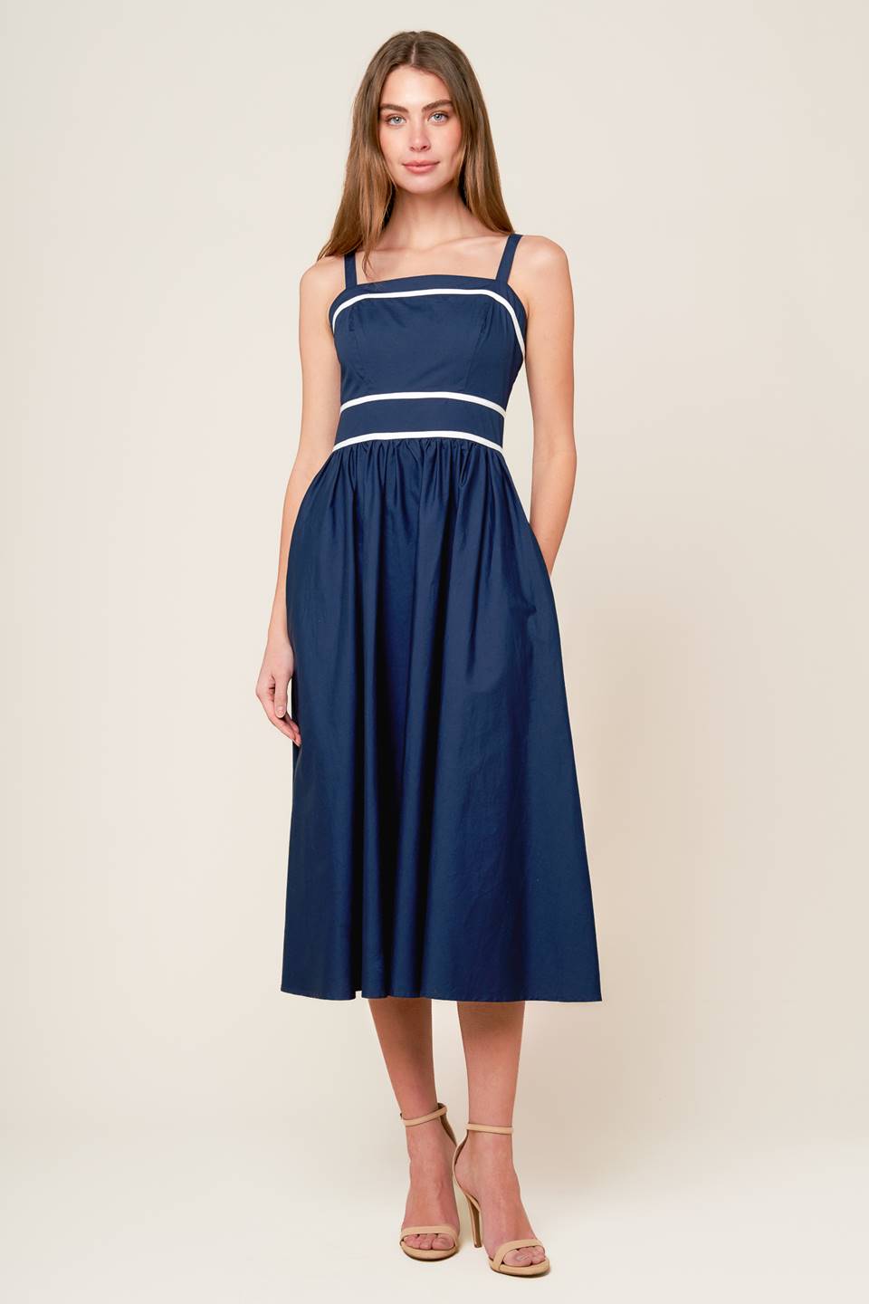 Bunches Of Love Woven Midi Dress For Effortless Style