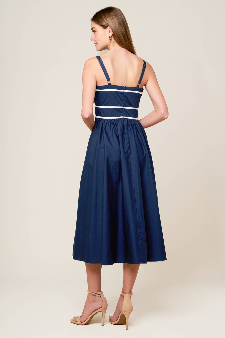 BUNCHES OF LOVE WOVEN MIDI DRESS