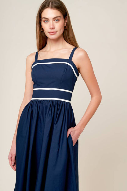 Bunches Of Love Woven Midi Dress For Effortless Style