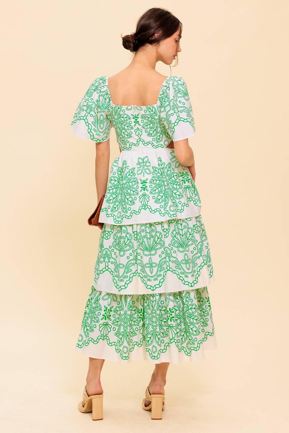 SHE'S A VISION WOVEN MIDI DRESS Flying Tomato