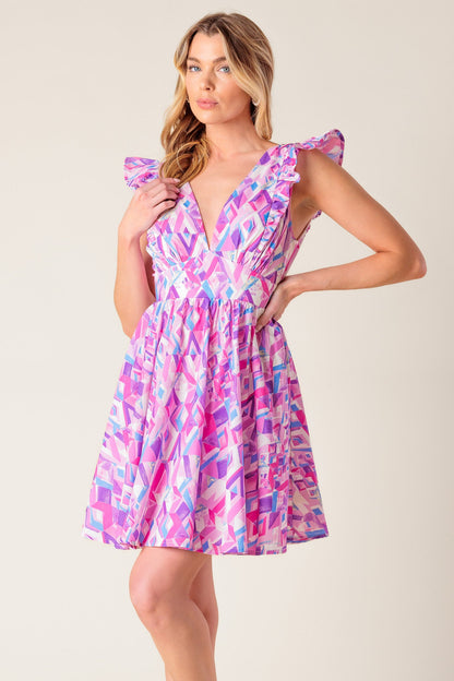 BETTER WITHOUT YOU WOVEN MINI DRESS