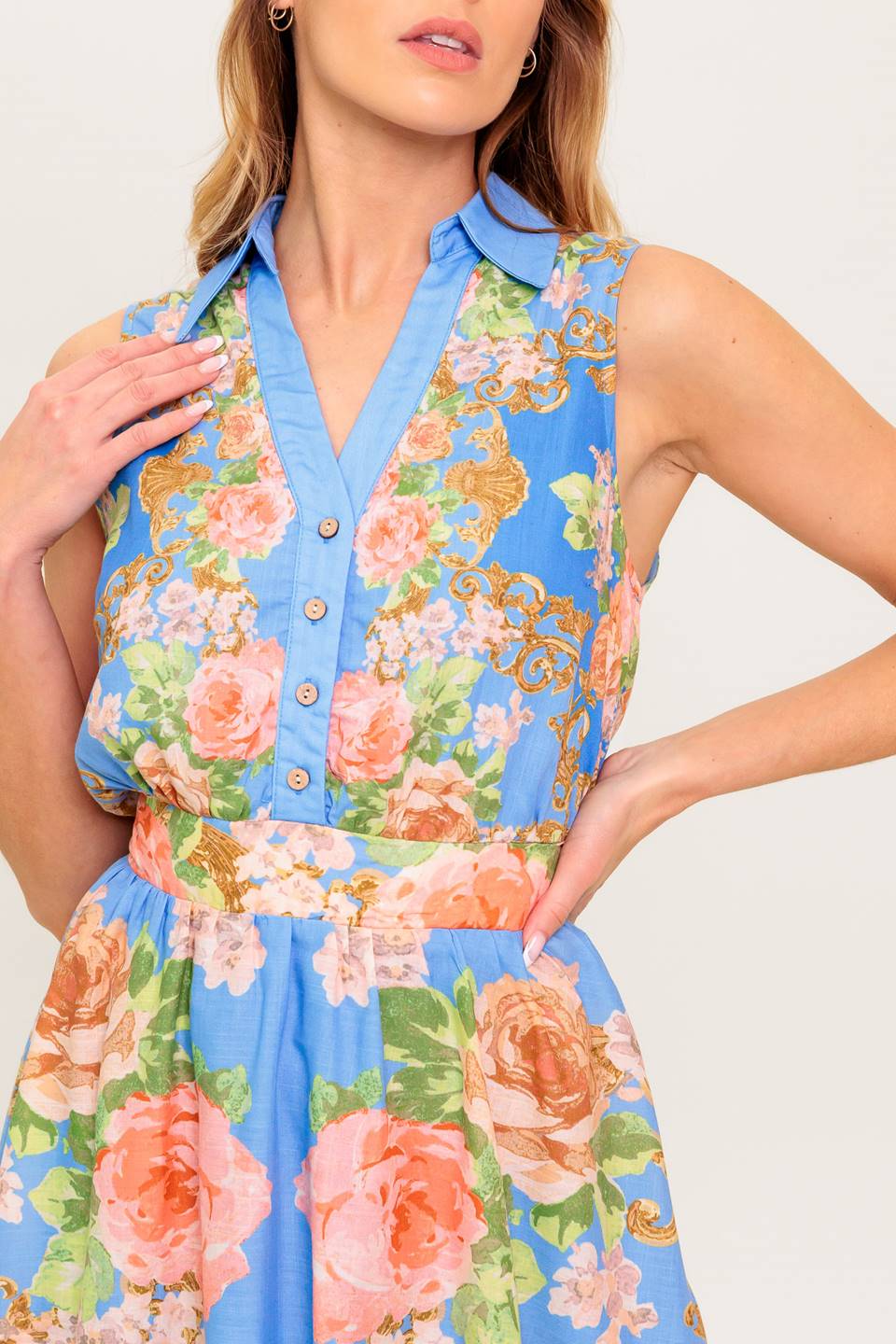 LOST IN A DREAM WOVEN MIDI DRESS Flying Tomato