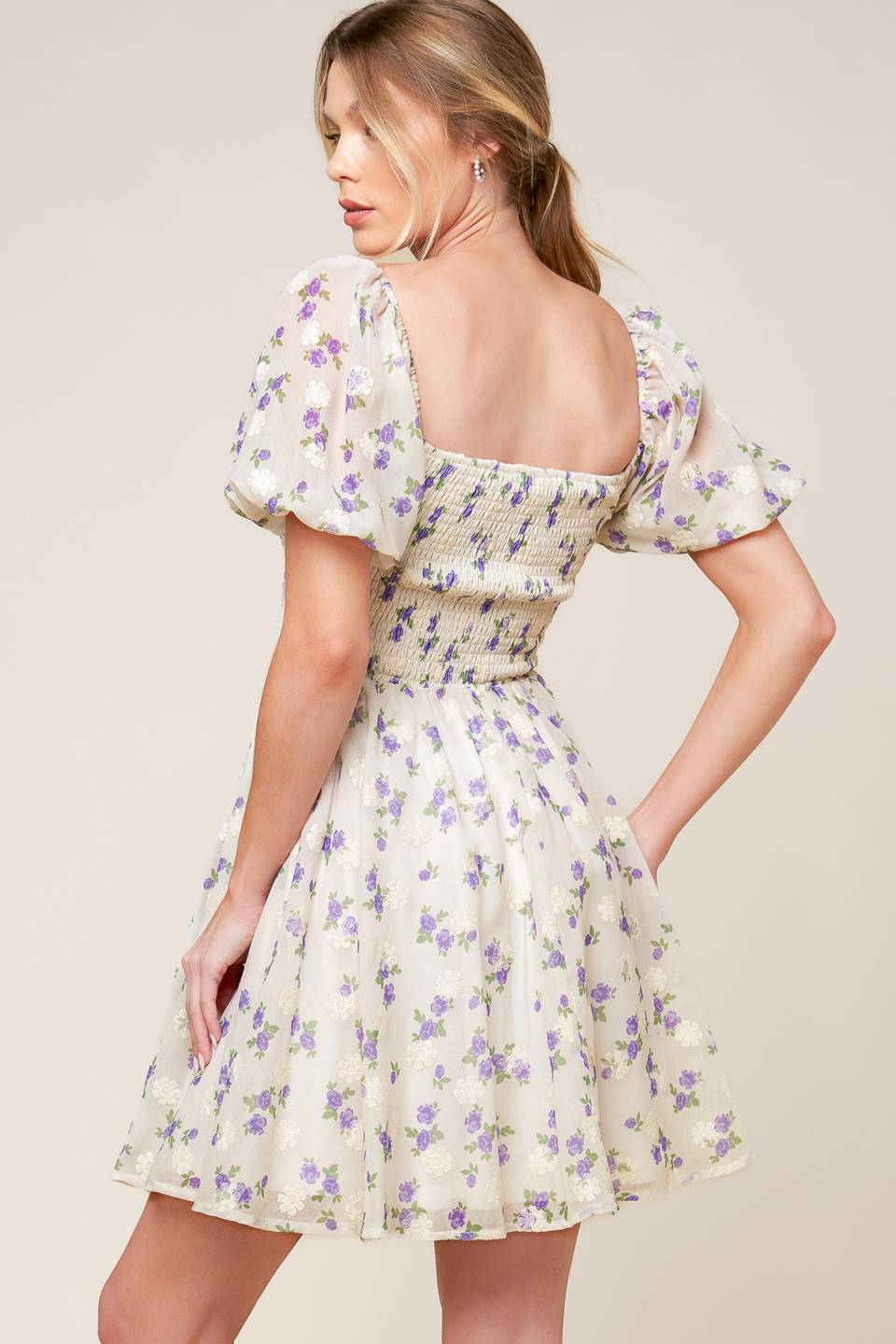 MAKING CONNECTIONS CREAM WOVEN MINI DRESS Flying Tomato