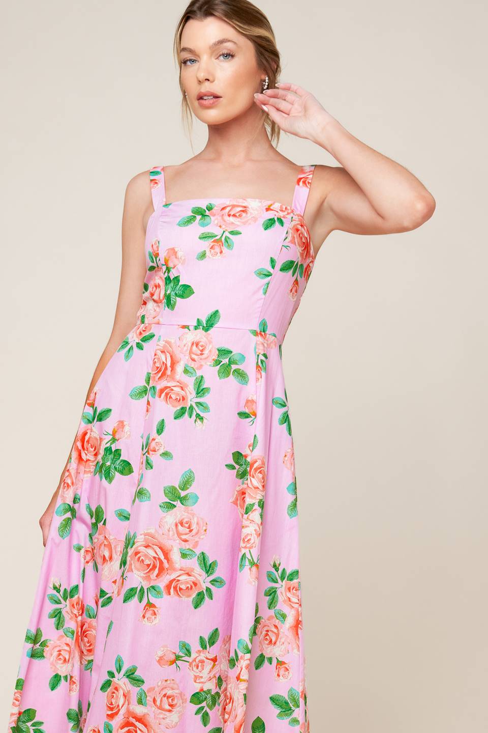 TIME FOR TEAM WOVEN MIDI DRESS Flying Tomato