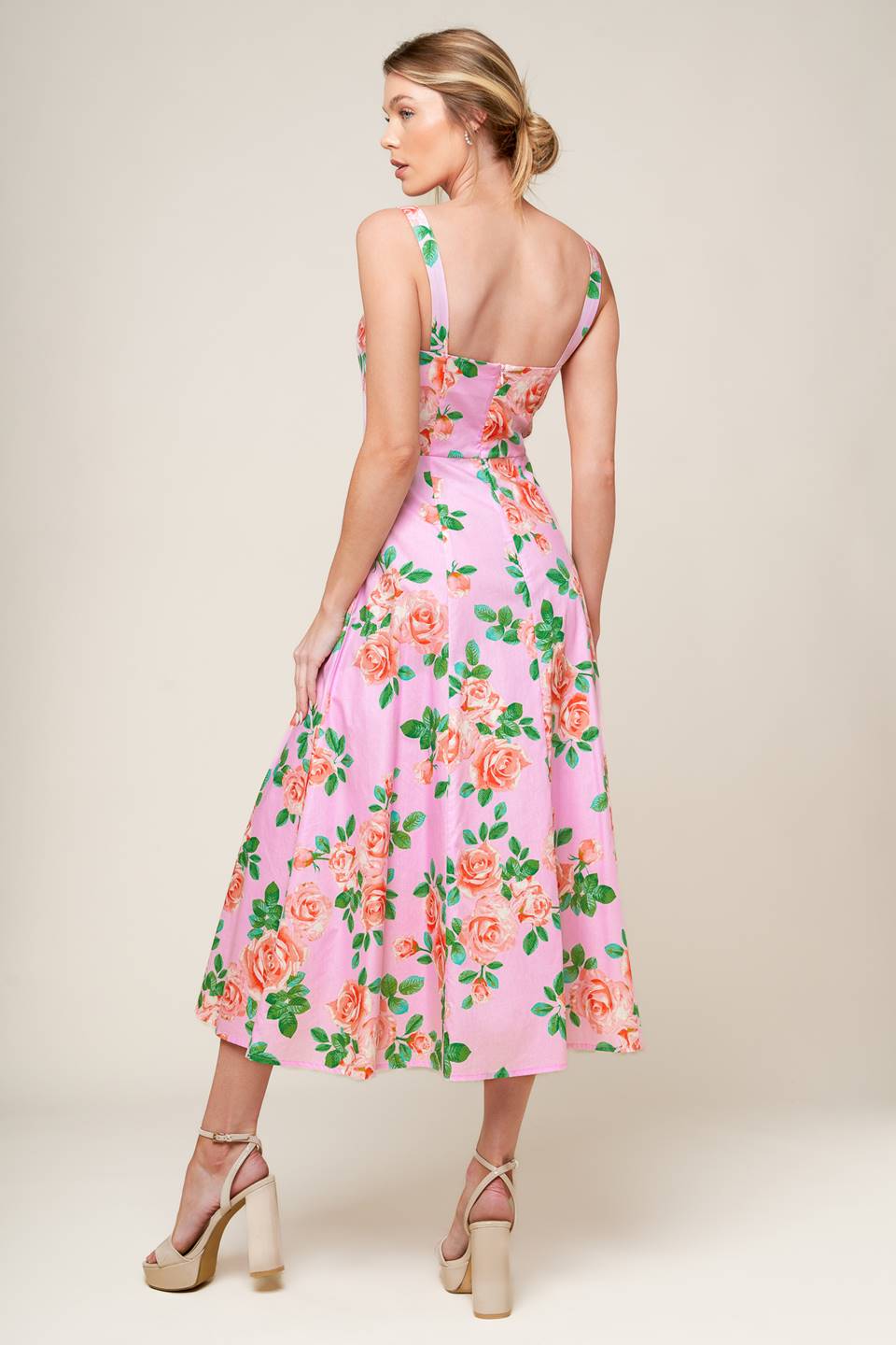 TIME FOR TEAM WOVEN MIDI DRESS Flying Tomato