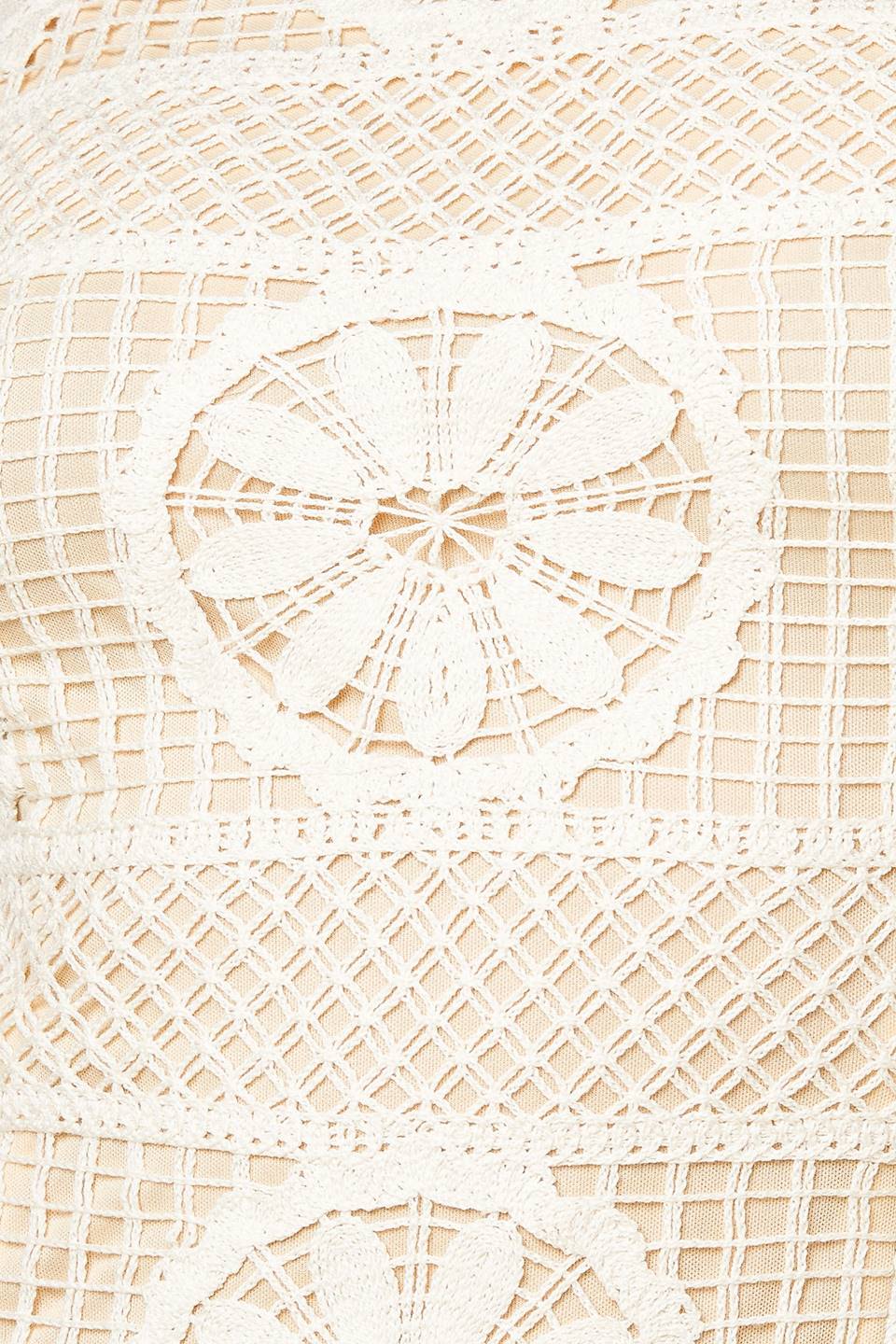 PRETTIEST ENERGY CREAM LACE MIDI DRESS Flying Tomato