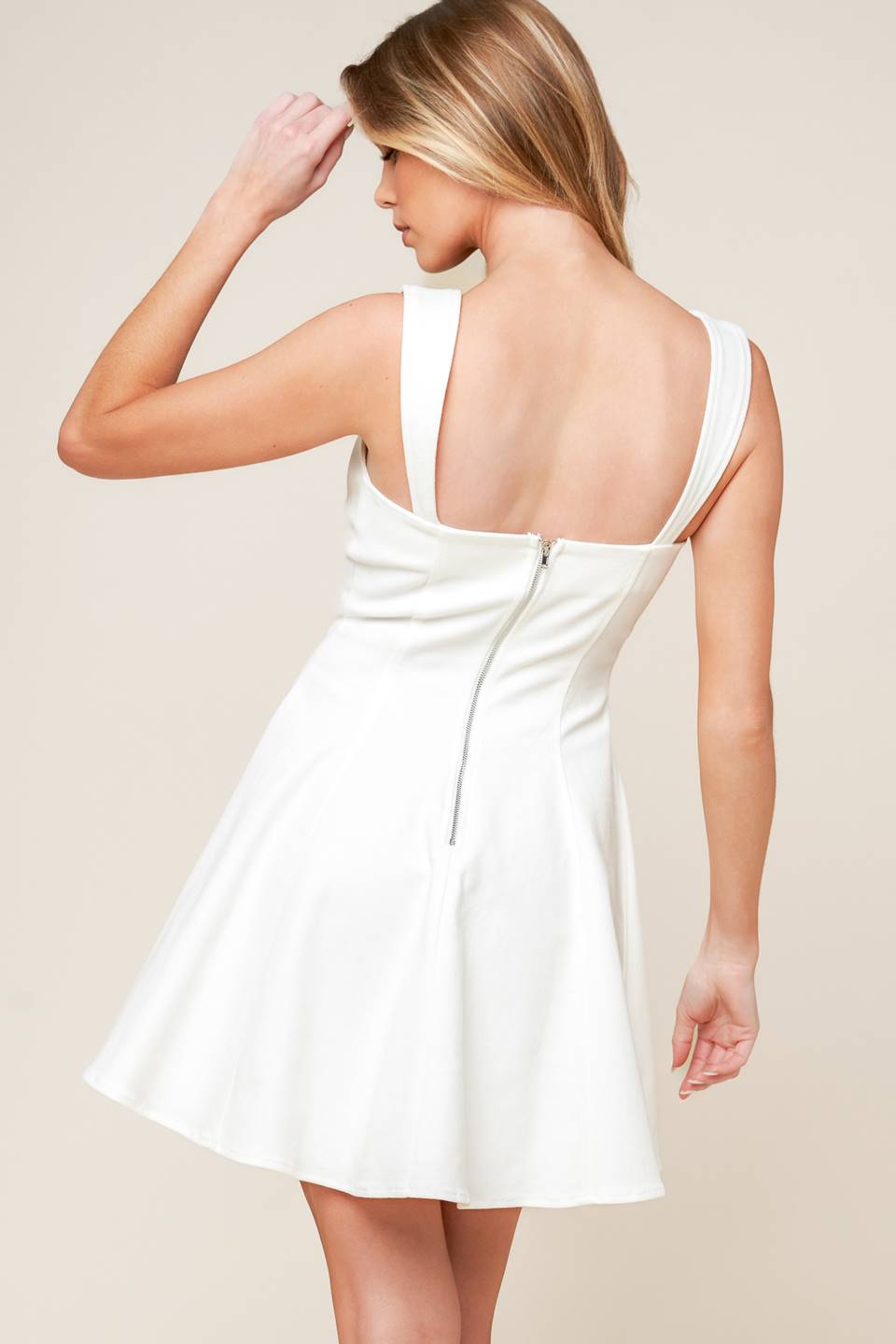 LAST YOUR CHANCE DENIM WOVEN MINI DRESS Flying Tomato