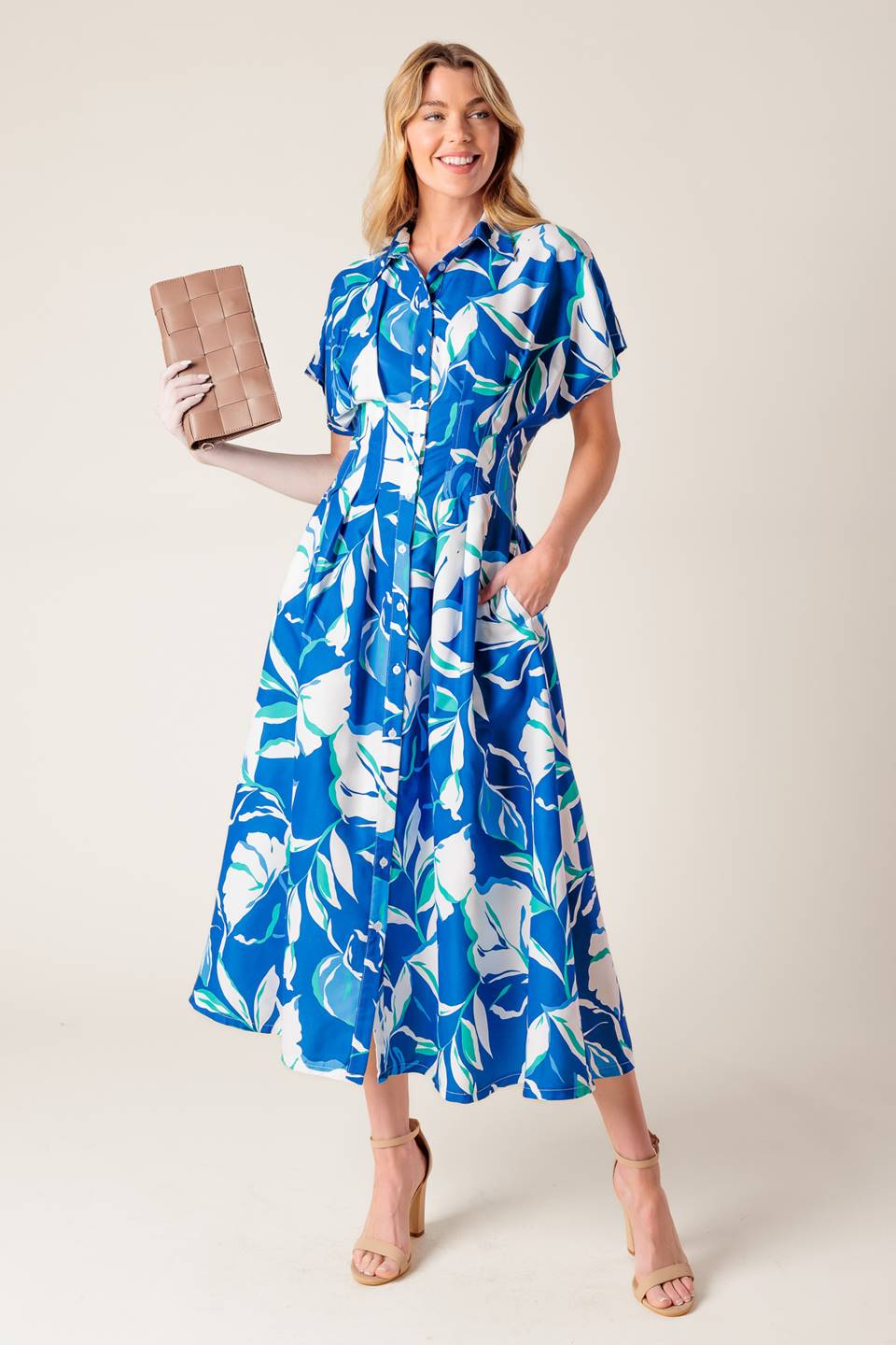 LOCAL ART SHOW WOVEN MIDI DRESS Flying Tomato