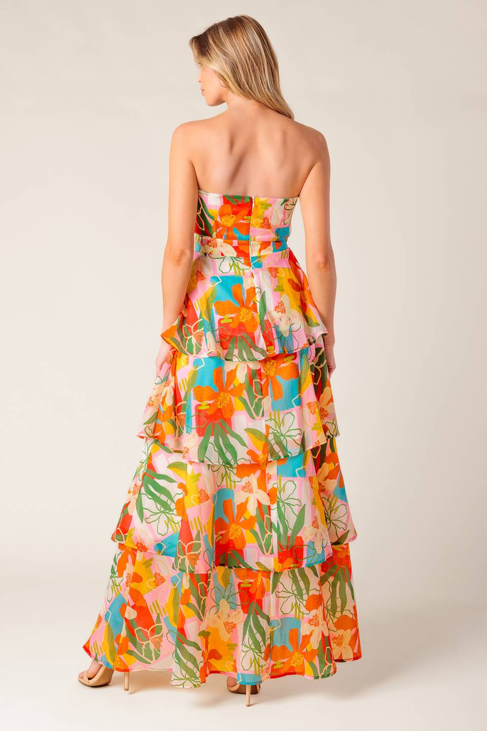 HALF PAST SUNSET WOVEN MAXI DRESS Flying Tomato