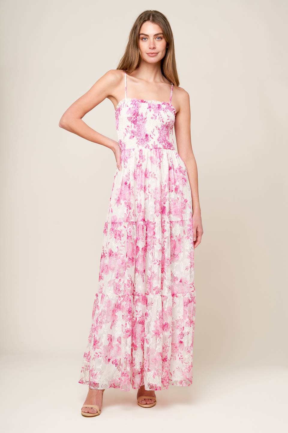 IN THIS MOMENT WOVEN LACE MAXI DRESS Flying Tomato
