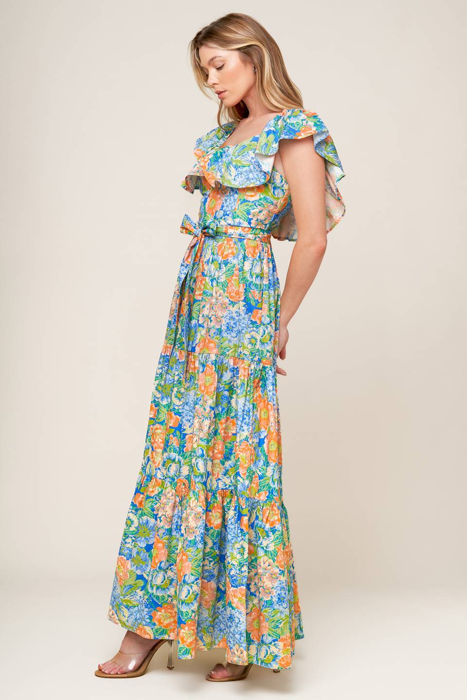 DELIGHTFUL GARDEN PARTY WOVEN MAXI DRESS Flying Tomato