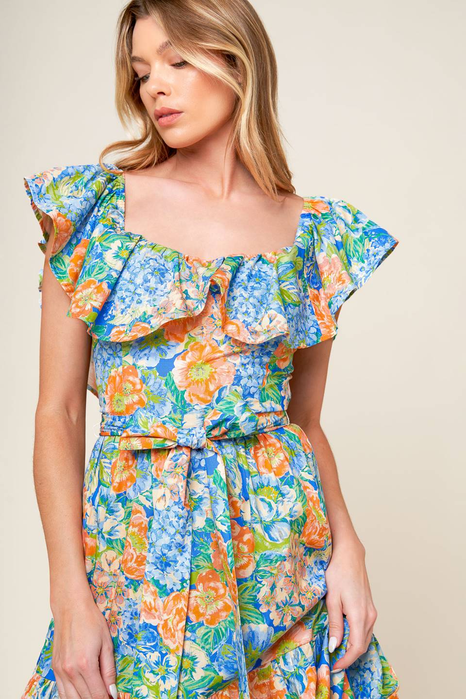 DELIGHTFUL GARDEN PARTY WOVEN MAXI DRESS Flying Tomato