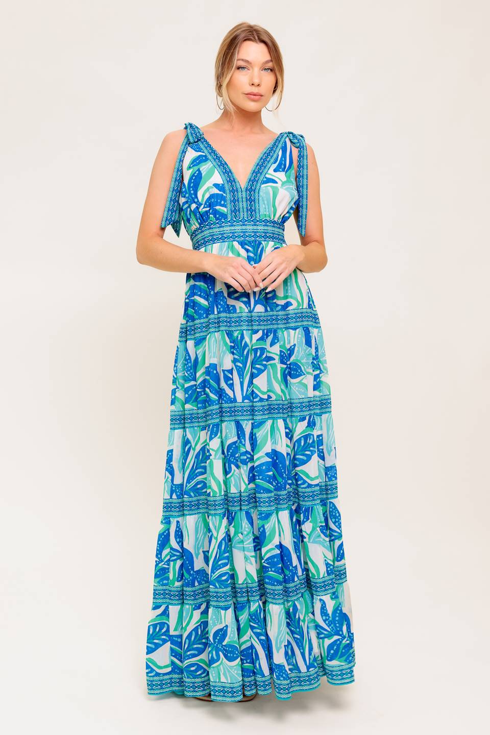 SHOW YOUR LOVE WOVEN MAXI DRESS Flying Tomato