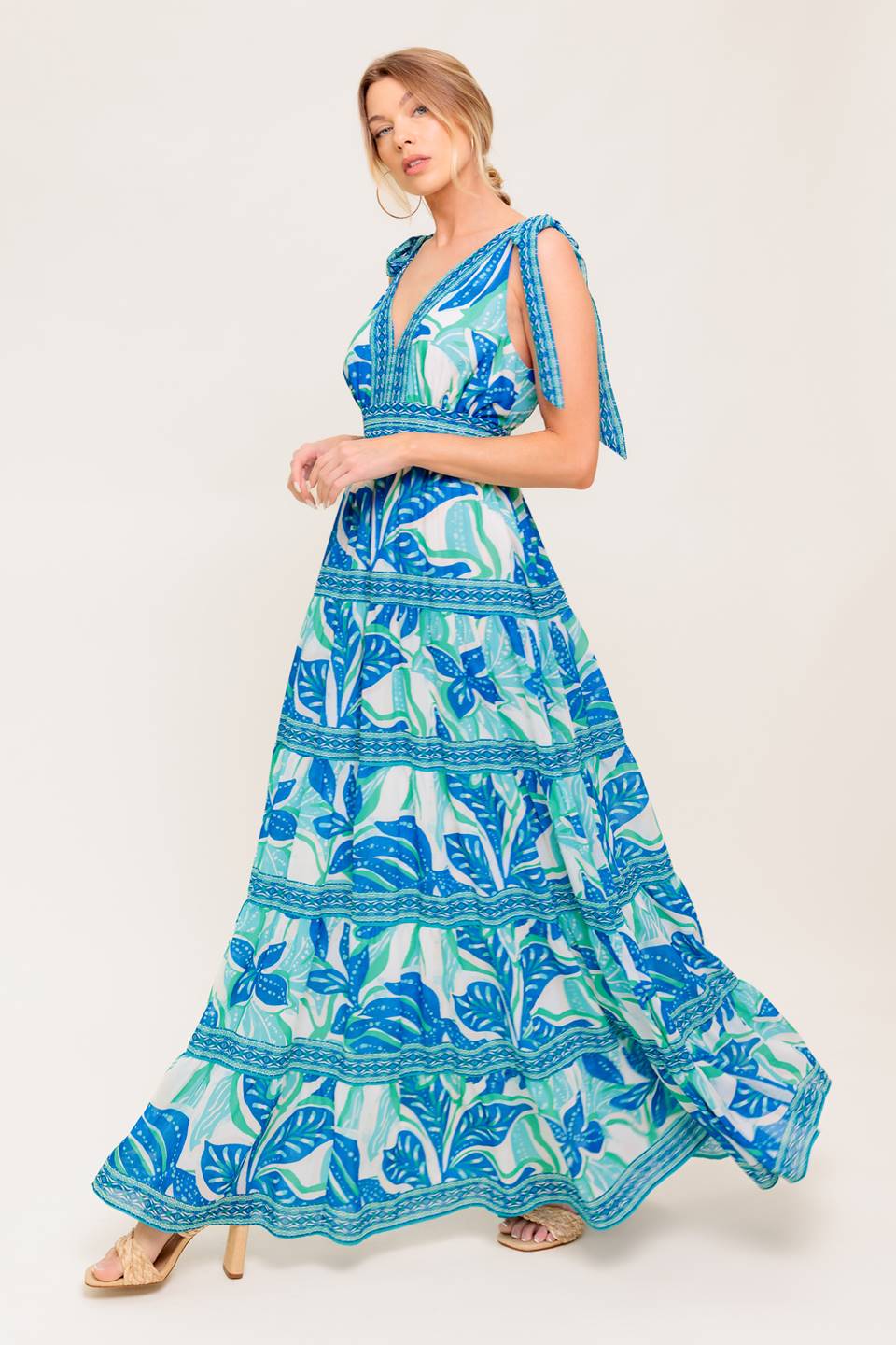 SHOW YOUR LOVE WOVEN MAXI DRESS Flying Tomato