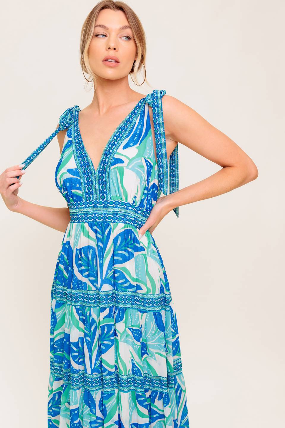 SHOW YOUR LOVE WOVEN MAXI DRESS Flying Tomato