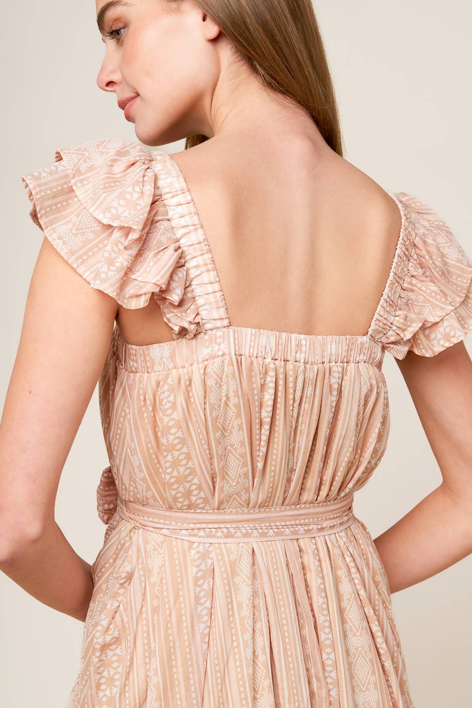 FROLIC THROUGH FIELDS WOVEN MIDI DRESS Flying Tomato