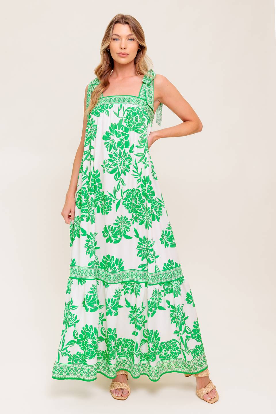 GARDEN TALES WOVEN MAXI DRESS Flying Tomato