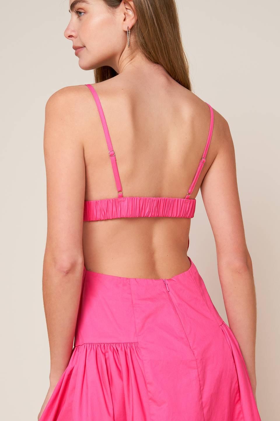 SLEEK ESSENCE WOVEN MIDI DRESS Flying Tomato