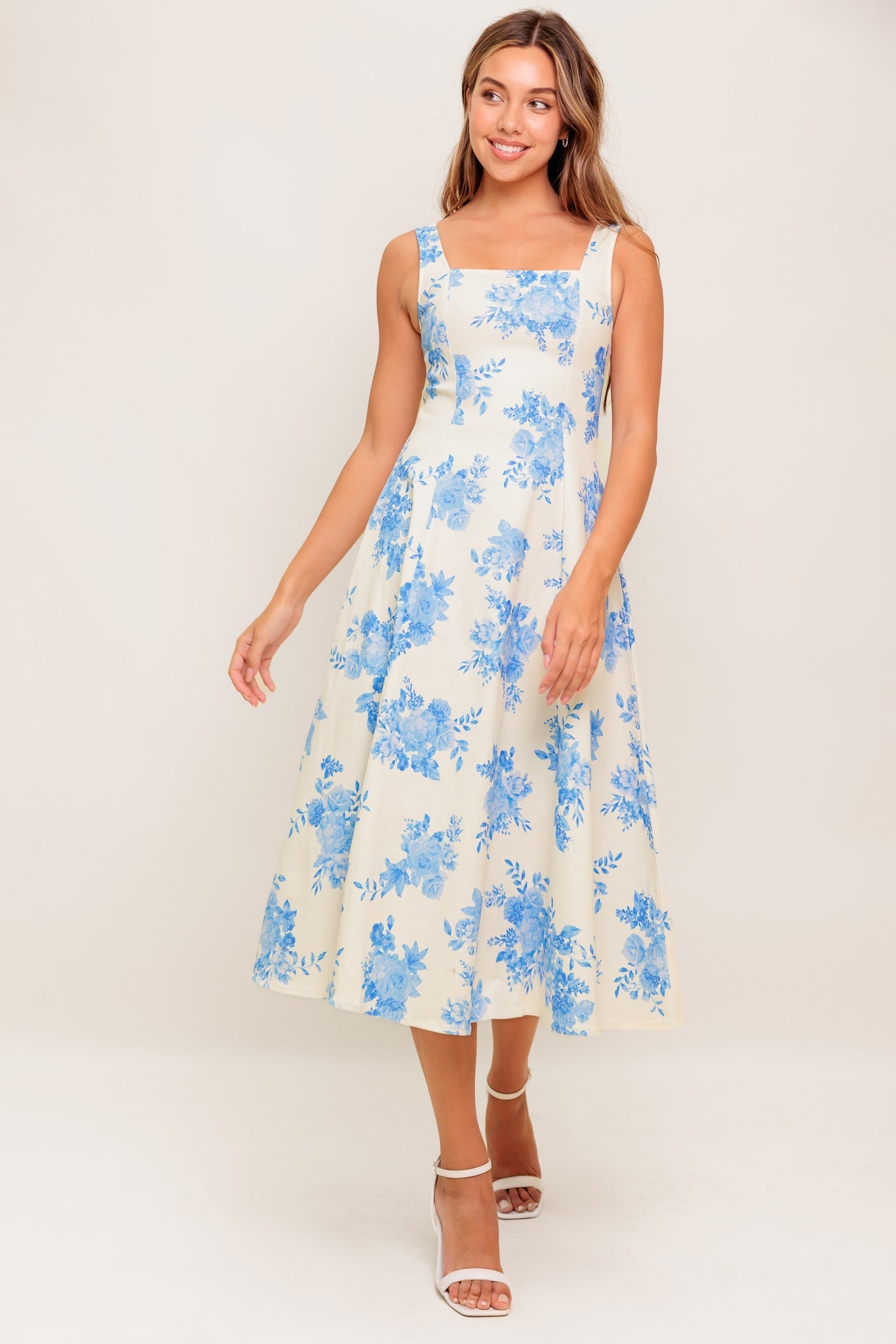 BLUEBELL BREEZE WOVEN MIDI DRESS Flying Tomato