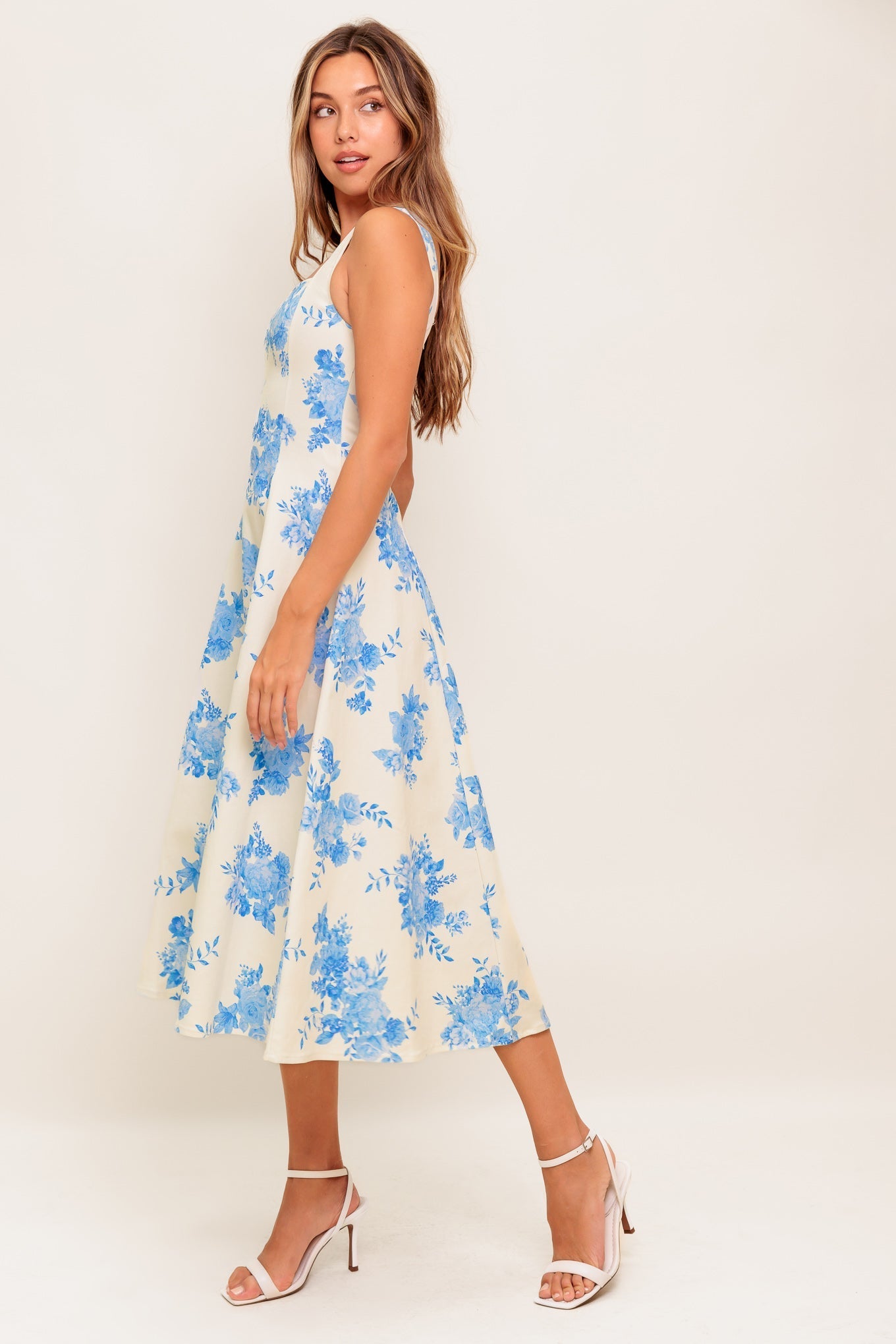BLUEBELL BREEZE WOVEN MIDI DRESS Flying Tomato